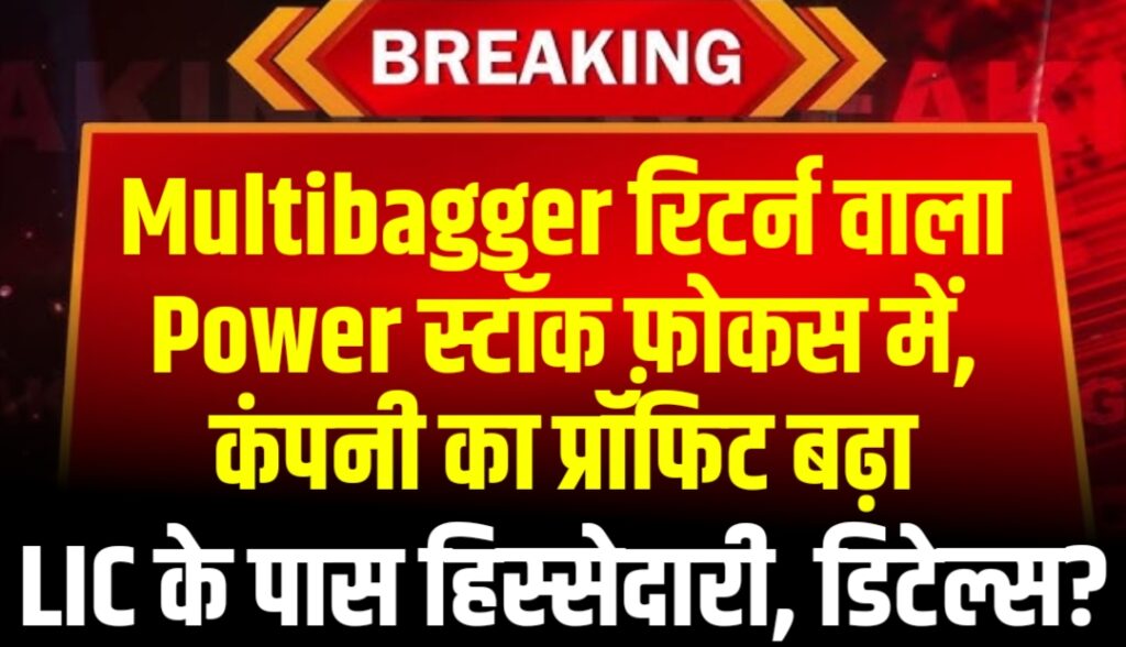Multibagger रिटर्न देने वाला Power स्टॉक फ़ोकस में, कंपनी का प्रॉफिट बढ़ा, LIC के पास स्टेक